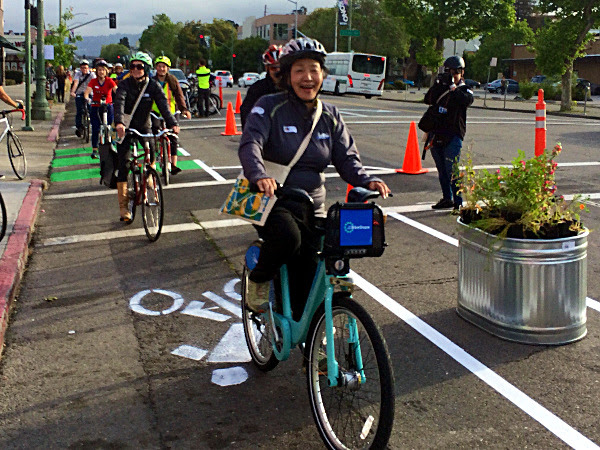 Telegraph Ave. Pop-up Bikes. Photo Credit: Bike East Bay