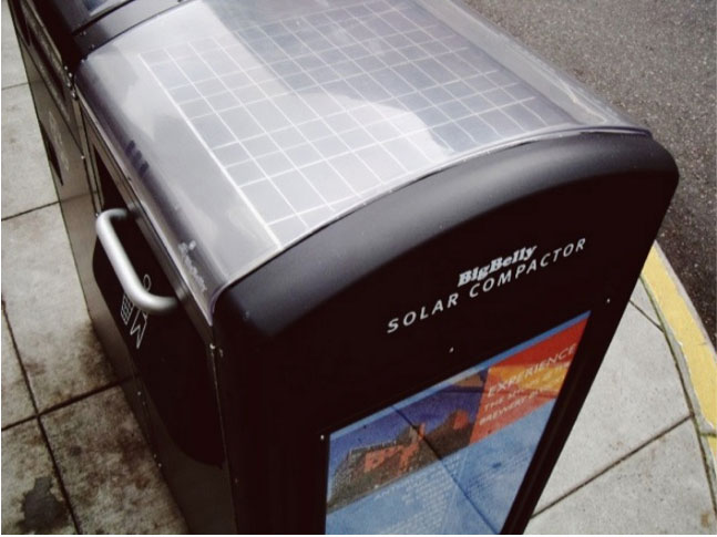 BigBelly Solar Compactor, Smart Trash Can