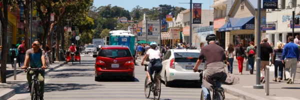 Bikes and cars