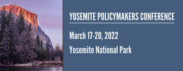 Yosemite Policymakers Conference 2022 Header
